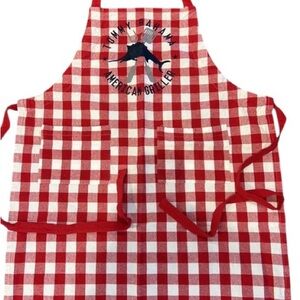 NWT Tommy Bahama Red Checkered Picnic Plaid Marlin Apron